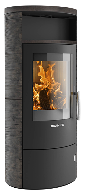 Wood stove Polar 7-2.0 Ceramic Namib, corpus steel black