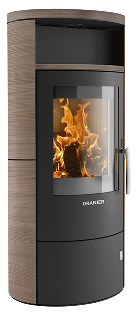 Wood stove Polar 7-2.0 Ceramic Grappa, corpus steel black