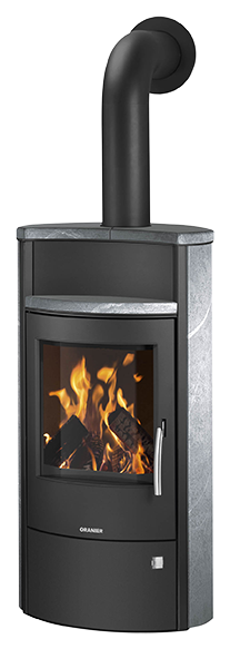 Wood stove Pori 7 Soapstone, corpus steel black