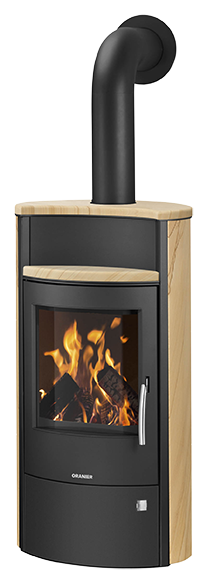 Wood stove Pori 7 Sandstone, corpus steel black