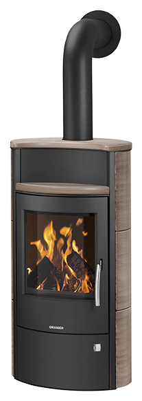 Wood stove Pori 7 Ceramic Grappa, corpus steel black