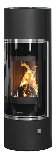 Wood stove Arena W+ 2.0 Steel black, cover plate Glass