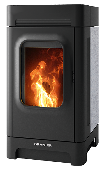 Pellet stove Calimo Calimo soapstone, corpus steel black