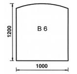 Base plate arch B6 Glas klar, 6 mm stark