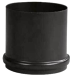 Pellet chimney connection Pellet-Schornsteinanschluss – Schwarz emailliert