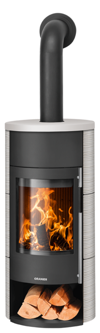 Wood stove Polar Neo W+ Polar Neo W+ Ceramic Silk white, corpus steel black