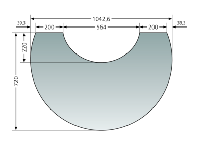 Glass bottom plates for Polar Neo 6 and Polar Neo Bakery Glass bottom plate