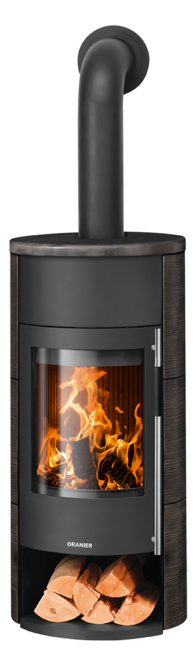 Wood stove Polar Neo W+ Polar Neo W+ Ceramic Namib, corpus steel black