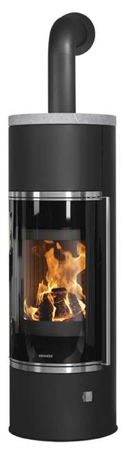 Wood stove Arena Aqua 2.0 Steel black, cover plate soapstone