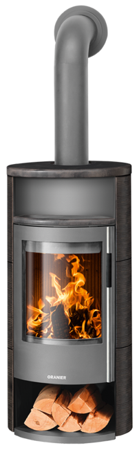 Wood stove Polar Neo 6 Ceramic Namib, corpus steel grey