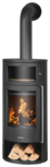 Wood stove Polar Neo Bakery Steel black
