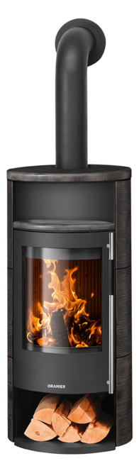 Wood stove Polar Neo 8 Ceramic Namib, corpus steel black