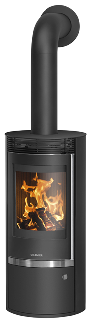 Wood stove Rota Top 2.0 Cover plate steel black, corpus steel black