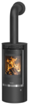 Wood stove Rota Top 2.0 Cover plate steel black, corpus steel black