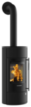 Wood stove Polar Neo Blackline Steel black