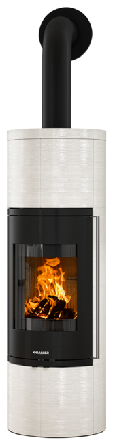 Wood stove Arkona W+ 2.0 Ceramic chalky white brushed