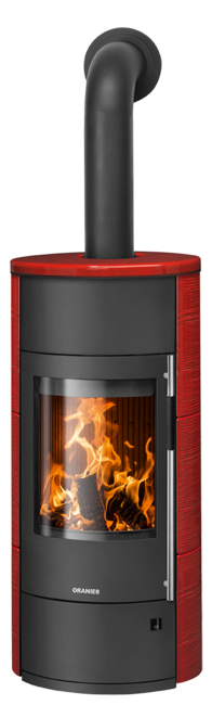 Wood stove Polar Neo W+ Polar Neo W+ Ceramic Pepper red, corpus steel black