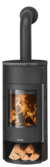 Wood stove Polar Neo W+ Ceramic Namib, corpus steel black