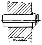 Fresh air-exhaust pipe Frischluft-Abgasrohr – Wandstärke maximal 404 mm