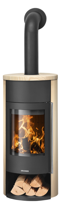 Wood stove Polar Neo W+ Sandstone, corpus steel black