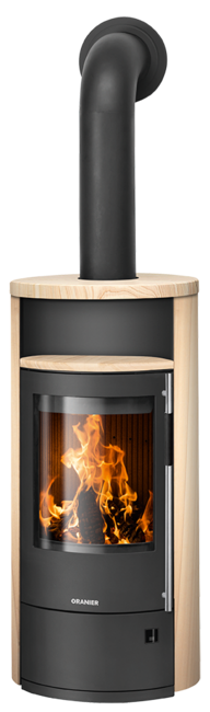 Wood stove Polar Neo 4 Sandstone, corpus steel black