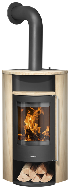 Wood stove Polar Neo Eck Sandstone, corpus steel black