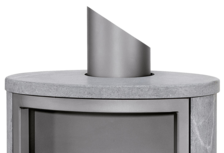 Coverplate combination soapstone round Polar/Arktis Coverplate combination soapstone round