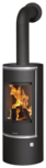 Wood stove Corso 2.0 Steel black