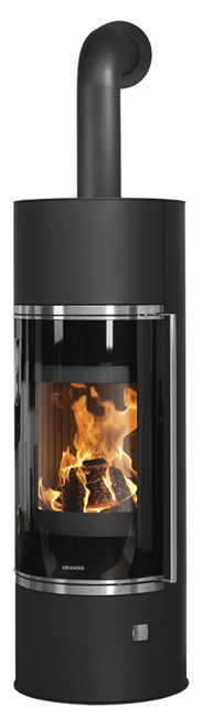 Wood stove Arena Aqua 2.0 Steel black, cover plate steel black