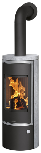 Wood stove Corso 2.0 Soapstone, corpus steel black