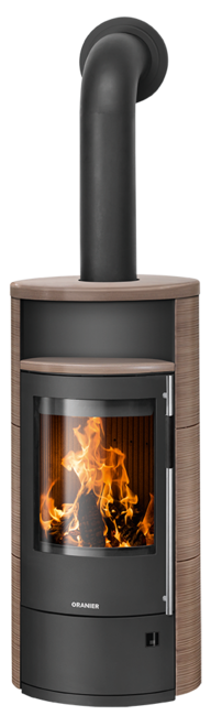 Wood stove Polar Neo 4 Ceramic Grappa, corpus steel black