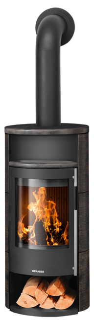 Wood stove Polar Neo 4 Ceramic Namib, corpus steel black