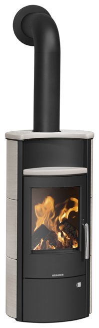 Wood stove Pori 5 Ceramic Freddo, corpus steel black