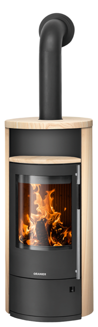 Wood stove Polar Neo 8 Sandstone, corpus steel black