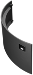 Door wood storage steel for Polar Neo 8, W+, Aqua Door wood storage steel, black