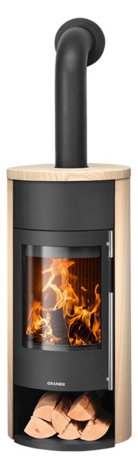 Wood stove Polar Neo W+ Polar Neo W+ Sandstone, corpus steel black
