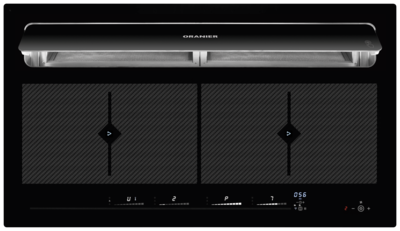 Surface induction with integrated cooktop exhaust air/circulating air module KFL 2094bc KFL 2094bc Circulation air