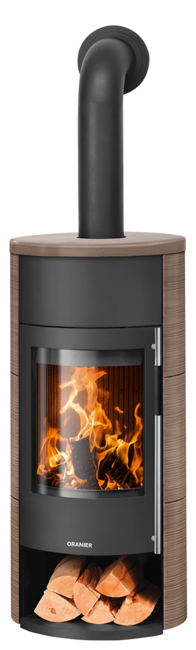 Wood stove Polar Neo W+ Polar Neo W+ Ceramic Grappa, corpus steel black