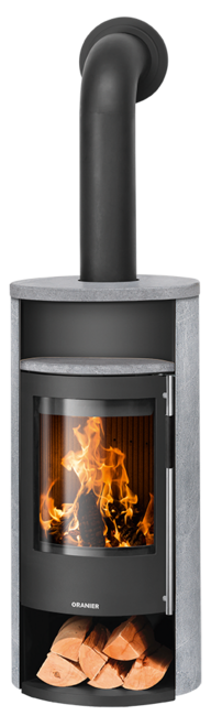 Wood stove Polar Neo 4 Soapstone, corpus steel black