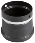 Pellet pipe stove connection Pellet-Ofenanschluss Schwarz emailliert