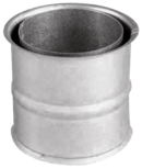 Double wall lining for pellet stove Doppelwandfutter