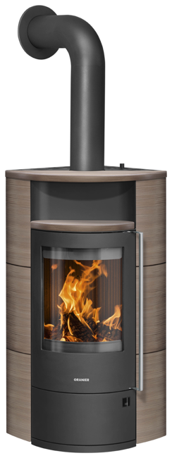 Wood stove Polar Neo Eck Ceramic Grappa, corpus steel black