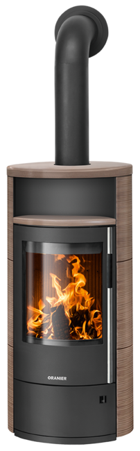 Wood stove Polar Neo 6 Ceramic Grappa, corpus steel black