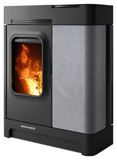 Pellet stove Calimo XL Calimo XL soapstone, corpus steel black